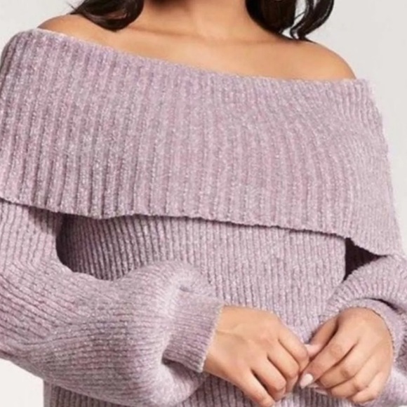 off the shoulder super soft sweater - Picture 1 of 3